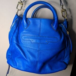 Blue Leather Women's Bag